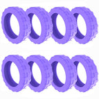 Fifth generation purple thickening / Large size 8 pieces [wheel diameter 5.1-6.8cm]