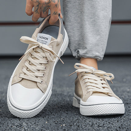 Men's Shoes 2024 New Summer Breathable Men's Cloth Shoes All-match Casual Board Shoes Teenager Soft Sole Sports Canvas Shoes