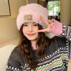 R bear double ball [pink] / Free size