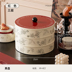 China Red-Three Tier