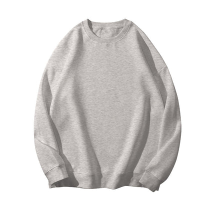 190g sweater women's autumn and winter round neck pullover women's sweater thickened thin velvet solid color plus size loose class clothes sweater women