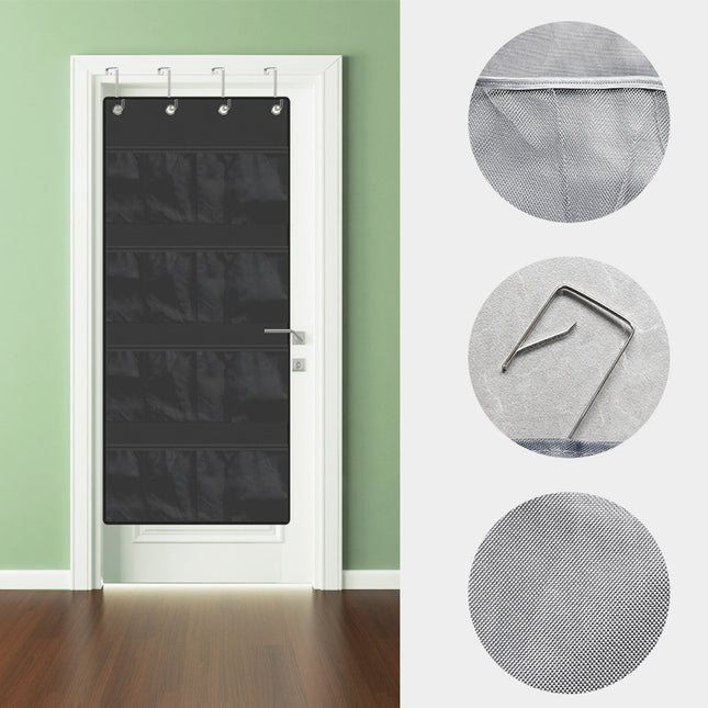 Fabric Door Rear Storage Hanging Bag Large Capacity Plush Toy Storage Bag Hanging Grocery Hanging Pocket Dormitory Artifact