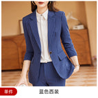 Blue striped jacket / S