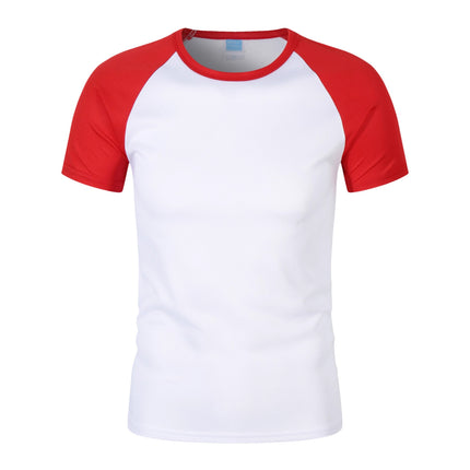 180G100D Quick-Drying Raglan Round Neck Summer Short-Sleeved T-Shirt Breathable Round Neck Sports Moisture-Absorbent New Outdoor