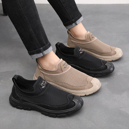 Summer New Men's River Tracing Shoes Breathable Mesh Outdoor Beach Shoes Toe Protection Toe-Cap Men's Shoes Casual Sandals Men's Wholesale