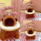 Bead chain style / Dark brown bagel capibala