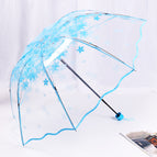[manual folding wavy edge transparent cherry blossom] blue
