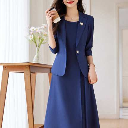 Suit Jacket with dress Women's Spring and Autumn Small Women's Suit with Pants Professional suit ol Work Clothes