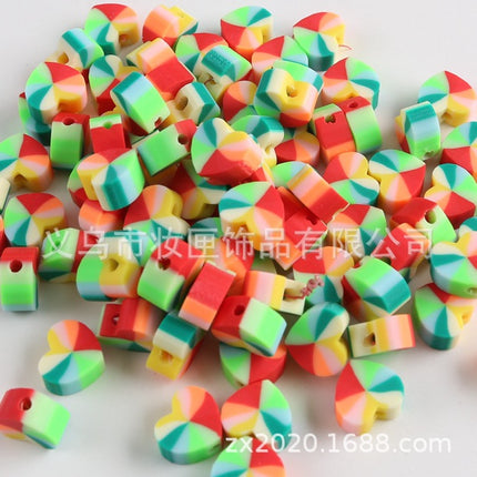 100 a pack of cross-border fruit soft pottery loose beads clay beads diy Amazon material bag accessories mobile phone