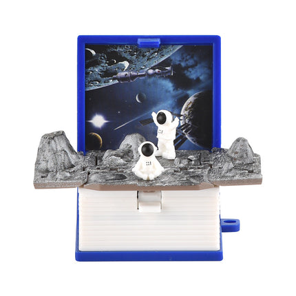 Children's Christmas Gift Stereo 3D Folding Bomb Book Santa Chalet Keychain Schoolbag Pendant Toy