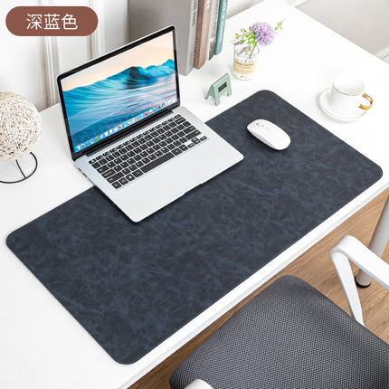 Skin-feeling Crazy Horse Leather Table Mat Leather Pattern Mouse Pad Custom Oversized Office Computer Mat Leather Learning Desk Mat