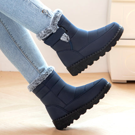 Women's Shoes with Plush Lining and Thickened Cotton Boots, Cross-Border Temu Height-Increasing Thick-Soled Cotton Shoes, Large Size Winter Polyurethane Women's Boots
