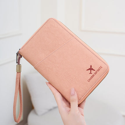 Cross-Border New Rfid Anti-Theft Passport Holder, Stylish and Simple Travel Passport Wallet and Document Organizer
