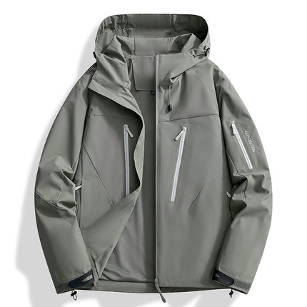 Bird's Nest Style Spring and Autumn Outdoor Jacket for Men, Windproof and Waterproof Mountaineering Jacket, Couple's Hiking Clothing