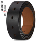 Oil edge [black] belt / 105cm