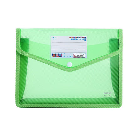 A4 File Bag Snap-Type Inch Student Stationery Office File Document Classification