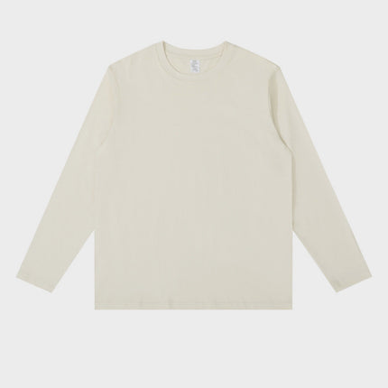 Cylinder Seamless Three-Dimensional Cutting Small Neck All-Match Round Neck Solid Color Long Sleeve Men's and Women's Inner Base Shirt Top New