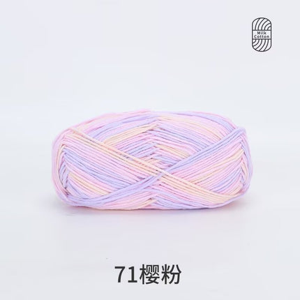 Snow Feir 5 strands milk cotton wool group 5 strands combed cotton thread not ball baby hand woven diy cute doll