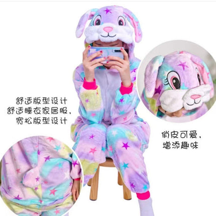 Animal cartoon conjoined pajamas Chai dog red dinosaur flannel penguin factory conjoined home clothes cross-border self-sale