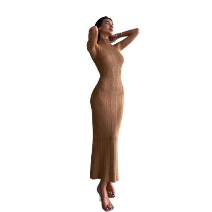 2025 New Summer Knitted dress Slim-fit Knitted Elegant dress Factory Supply