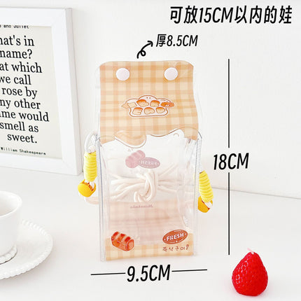 Original Cute Milk Carton Baby Bag, Blind Box Vinyl Storage Bag, Decorative Bag for Outing Baby, Portable Bag