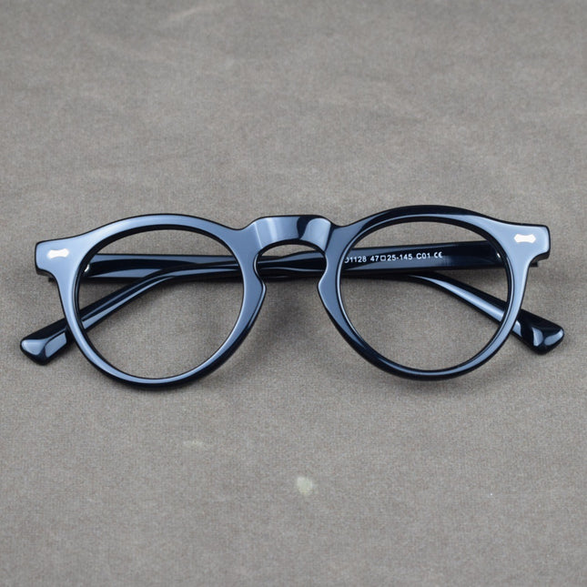 New cross-border plate glasses retro frame round frame cross-border Europe and the United States personality fashion 1128 can be equipped with myopia old