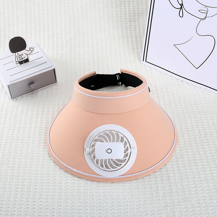 Summer Sun Hat with Fan to Cover Face, Uv Sun Protection Hat, Large Brim Empty Top Hat, Sun Hat for Women, Fashionable Charging Hat