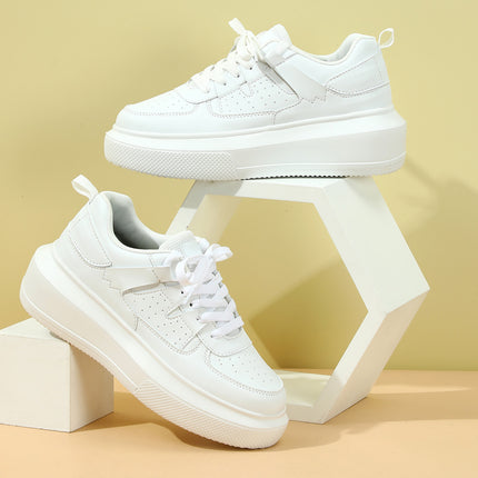 Korean-style Trendy New Thick-soled Fashionable Board Shoes Lace-up Casual sneaker Soft-soled Comfortable Outdoor Couple's Trendy Shoes