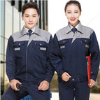 Workwear gray with navy blue horn suit / Work clothes 160/s