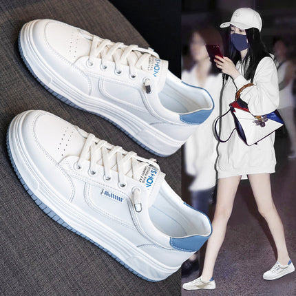 Genuine Leather White Sneakers for Women 2026 Spring/Summer Mesh Breathable Comfortable Lightweight Sneakers Hollow Thin Stylish Women's Casual Shoes