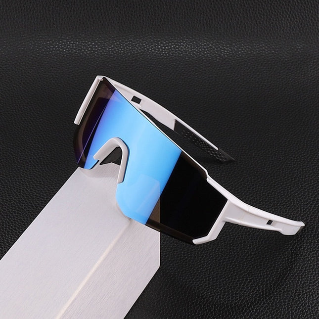 Korean Style Square Sunglasses for Men with Big Faces, Cycling Sunglasses for Women, Outdoor Sports Bicycles, Battery Car Windproof Glasses, Trendy