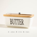 White ceramic butter box (small size) / 350ml
