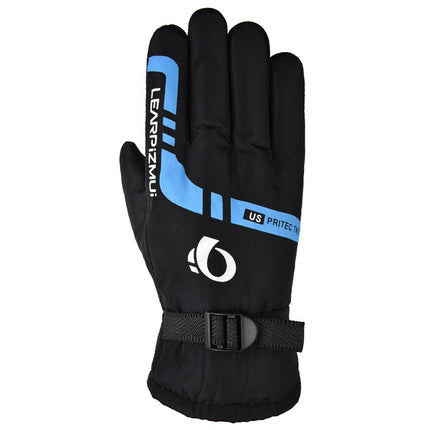 Winter Ski Gloves Motorcycle Warm Fleece-Lined Thickeneded Cycling Waterproof Windproof Cold Anti-Slip Rainproof Outdoor Gloves