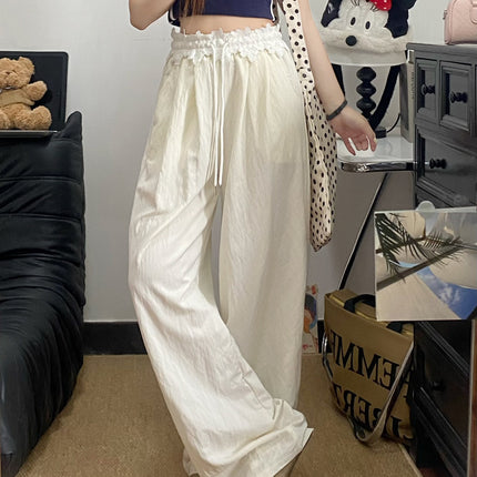 This Year's Popular Pants~ Lace Wide-Leg Pants for Women 2025 New Spring Straight Loose Yamamoto Pants