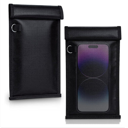 2024 new product in stock car key signal mobile phone shielding bag waterproof fireproof anti-theft flame retardant key bag RFID