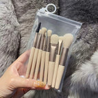 Cream apricot makeup 8 pieces + eva bag
