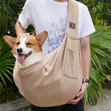 Portable Breathable Cat Carrier Bag for Outings, Pet Travel Backpack, Single-Shoulder Crossbody Bag, Large Capacity Cat Bag