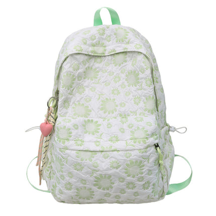 High-Looking Small Floral Schoolbag Handbag Junior High School Student High School Student College Student Backpack Japanese Simple Backpack