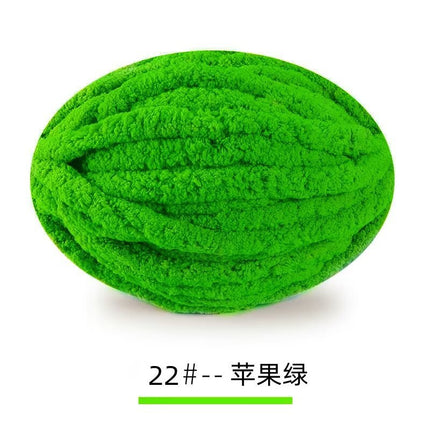 2CM extra thick ice blanket hand-woven line large thickness chenille cushion DIY line Iceland close-fitting soft extra thick line