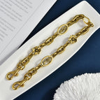 Ancient gold car flower chain