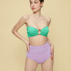 Green Top + purple underpants / M