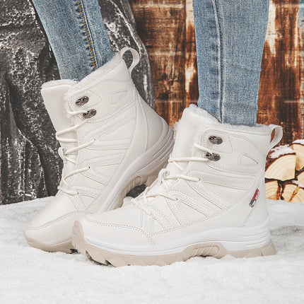 Cross-Border Snow Boots for Couples, Women's Minus 40 Degree Cold-Proof Thick-Soled Waterproof Northeast Travel Cotton Shoes for Men, Winter Fleece-Lined and Thickeneding