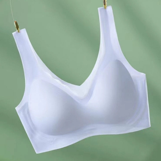 Women's Summer Ultra-thin Small Chest Gathering Vest Non-rimless Sports Yoga Bra