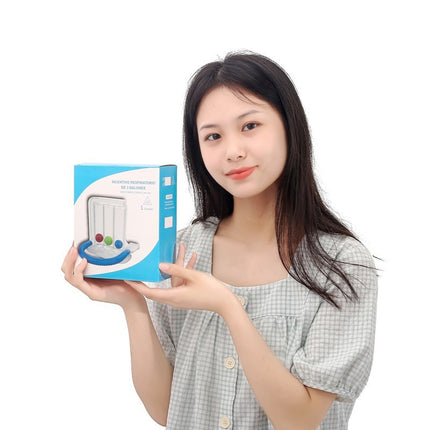 Breathing trainer three ball instrument student lung capacity trainer lung function exercise rehabilitation equipment physical measuring instrument