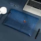 Blue/portable button file bag