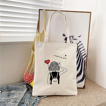 2022 Fashion Shoulder Bag Casual Oxford Cloth Printed Vegetable Bag Simple Portable Mommy Handbag