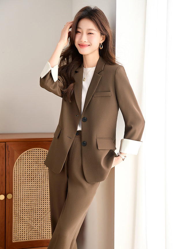 Suit suit Women's Professional Business Dress Interview College Students Advanced Sense Temperament Commuter Women's Front Desk Work Clothes