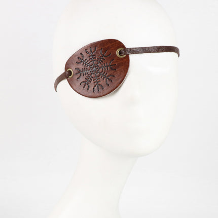 Halloween Pirates of the Caribbean Single Eye Mask Vintage Leather Single Eye Mask Medieval Gothic Single Eye Mask