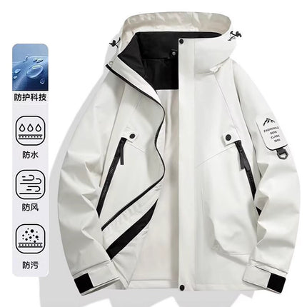 Spring and Autumn Jacket Men's 2025 New Three-In-One Removable Liner down Jacket Windproof Men's and Women's Thickened Jacket