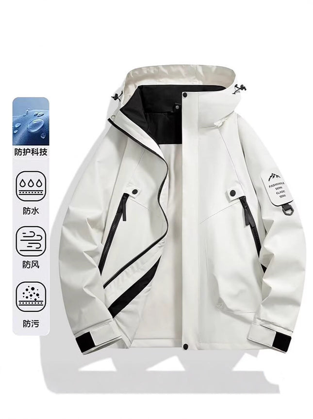 Spring and Autumn Jacket Men's 2025 New Three-In-One Removable Liner down Jacket Windproof Men's and Women's Thickened Jacket